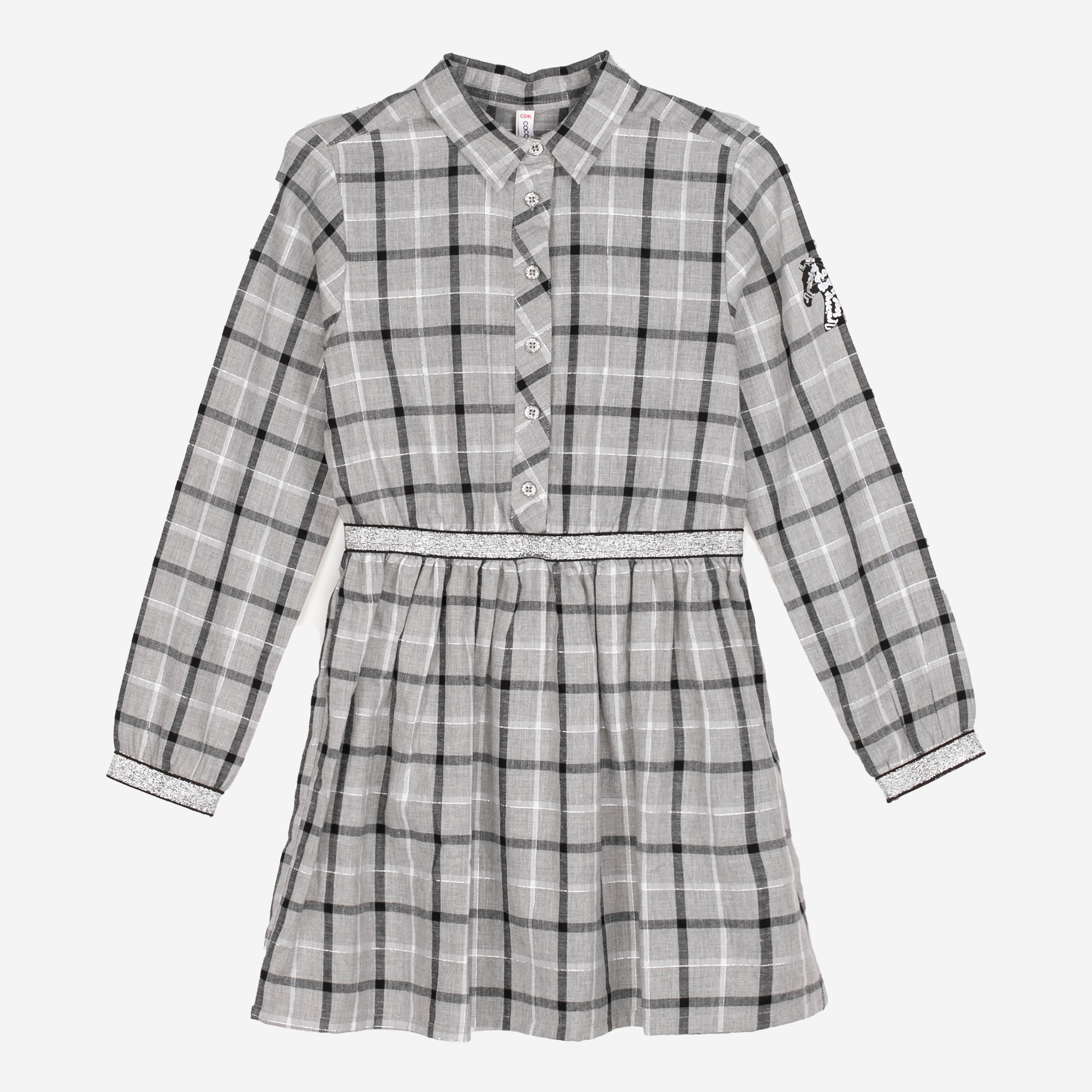 

Платье с длинными рукавами Coccodrillo Girls Are The Future ZC1128101GAF 140 см Серое (5904705611521)
