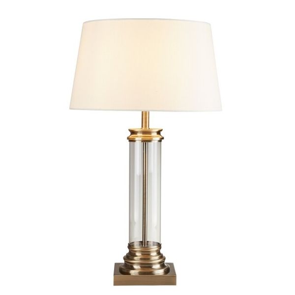 

Настольная лампа Searchlight Pedestal EU5141AB