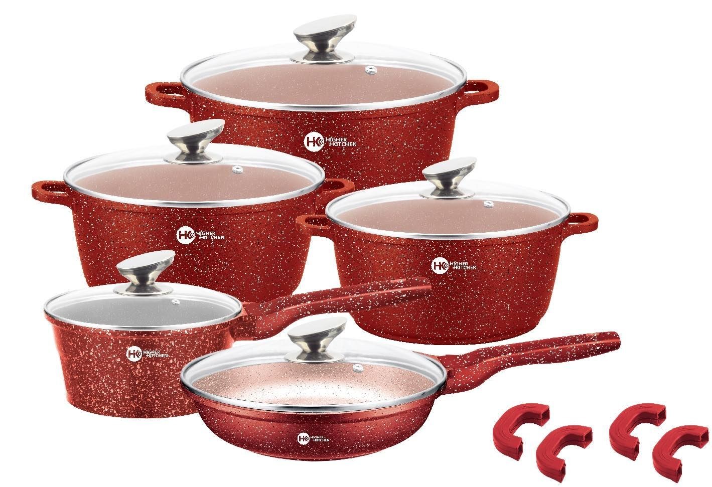 

Набор посуды с антипригарным мраморным покрытием Higher Kitchen HK-3008-KK