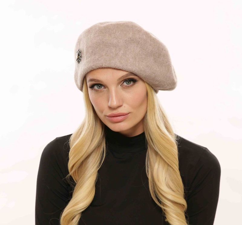 

Женский берет CR-30176-BEG one size бежевый