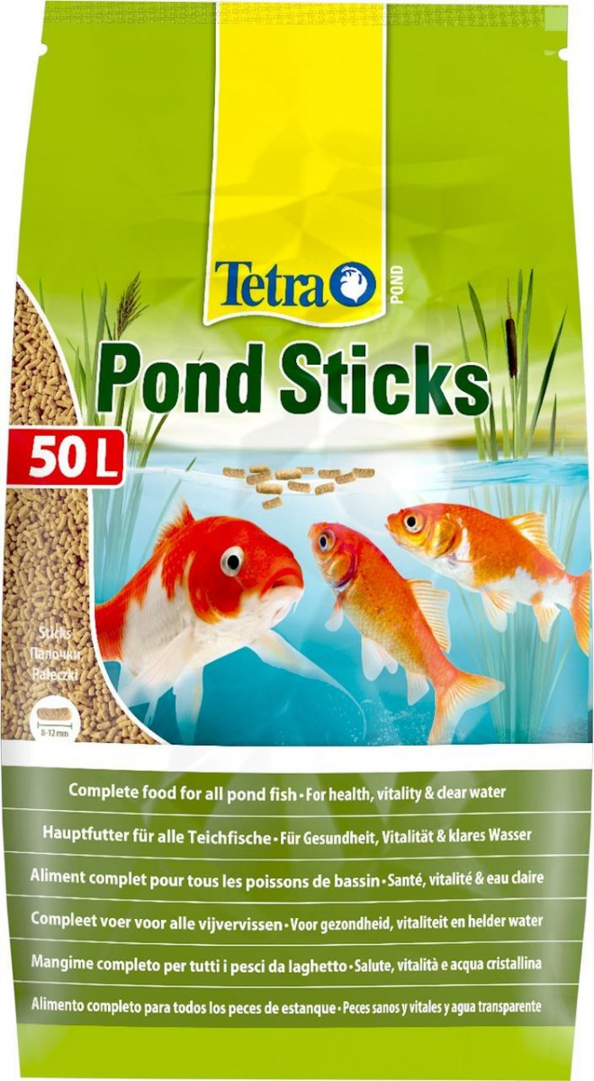 

Корм для всех видов прудовых рыб Tetra Pond Sticks в палочках 50 л