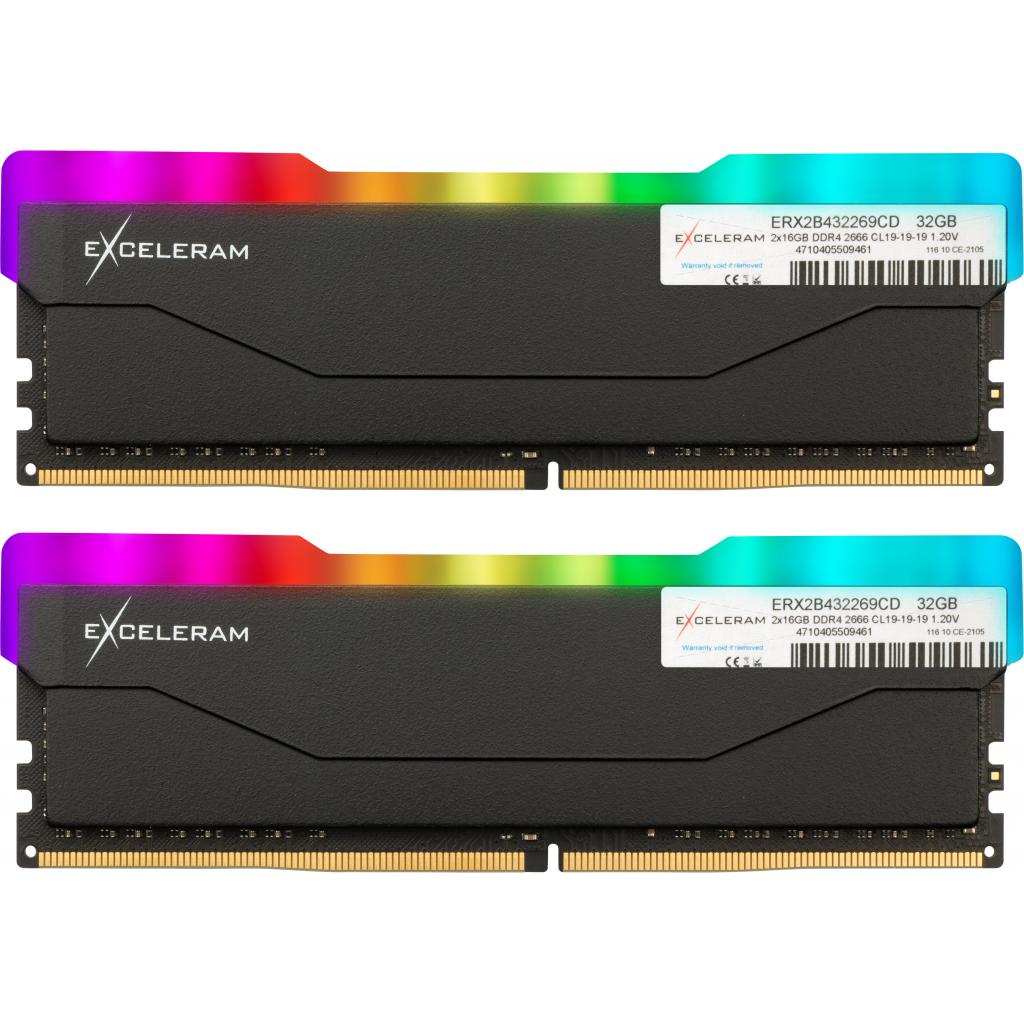 

Модуль памяти для компьютера DDR4 32GB (2x16GB) 2666 MHz RGB X2 Series Black eXceleram (ERX2B432269CD)