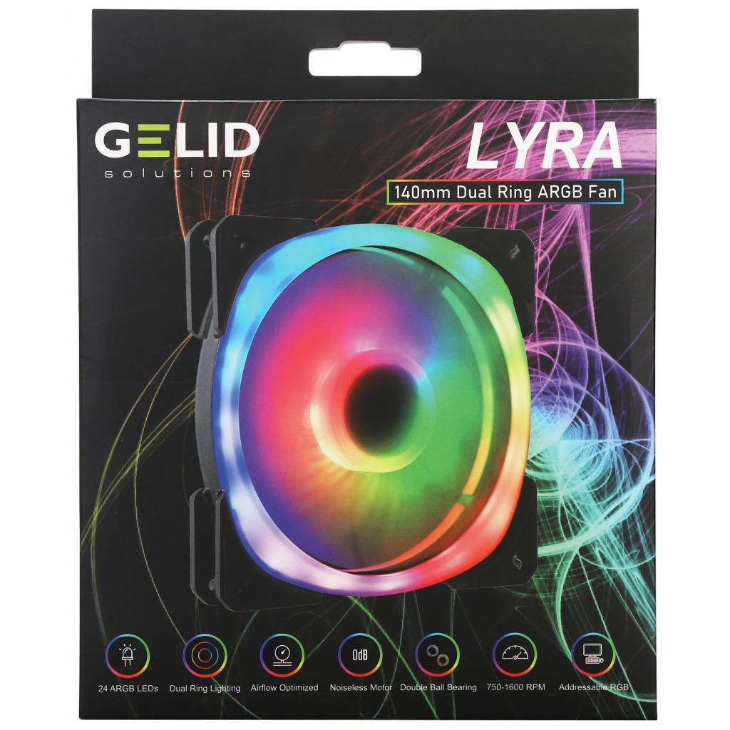 

Кулер для корпуса Gelid Solutions Lyra ARGB 140mm (LYRA ARGB FAN)