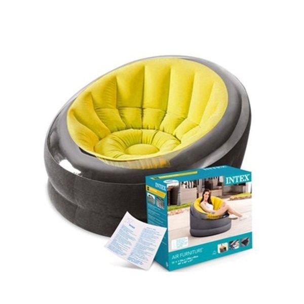 

Надувное кресло Intex 66582 Empaire Chaire флокированное (112х109х69) желтое (it-66582P)