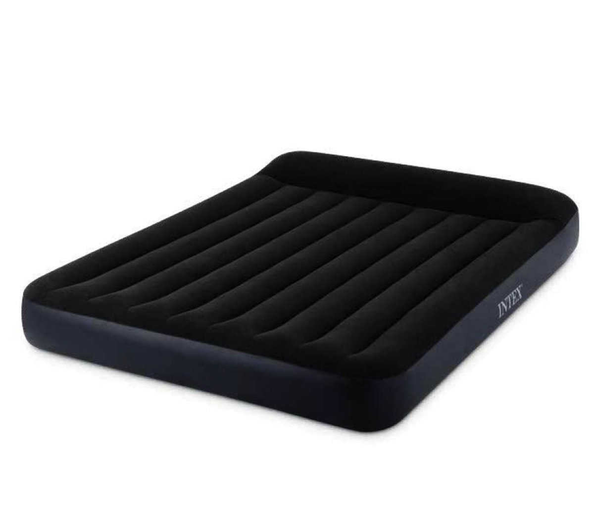 

Надувной матрас Intex 64143 Pillow Rest Classic двухместный с подголовником (152х203х25) черный (in-64143)