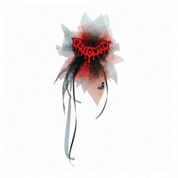 

Брошь Летучая мышь Halloween 16-822BLK-RD (NAT04506)
