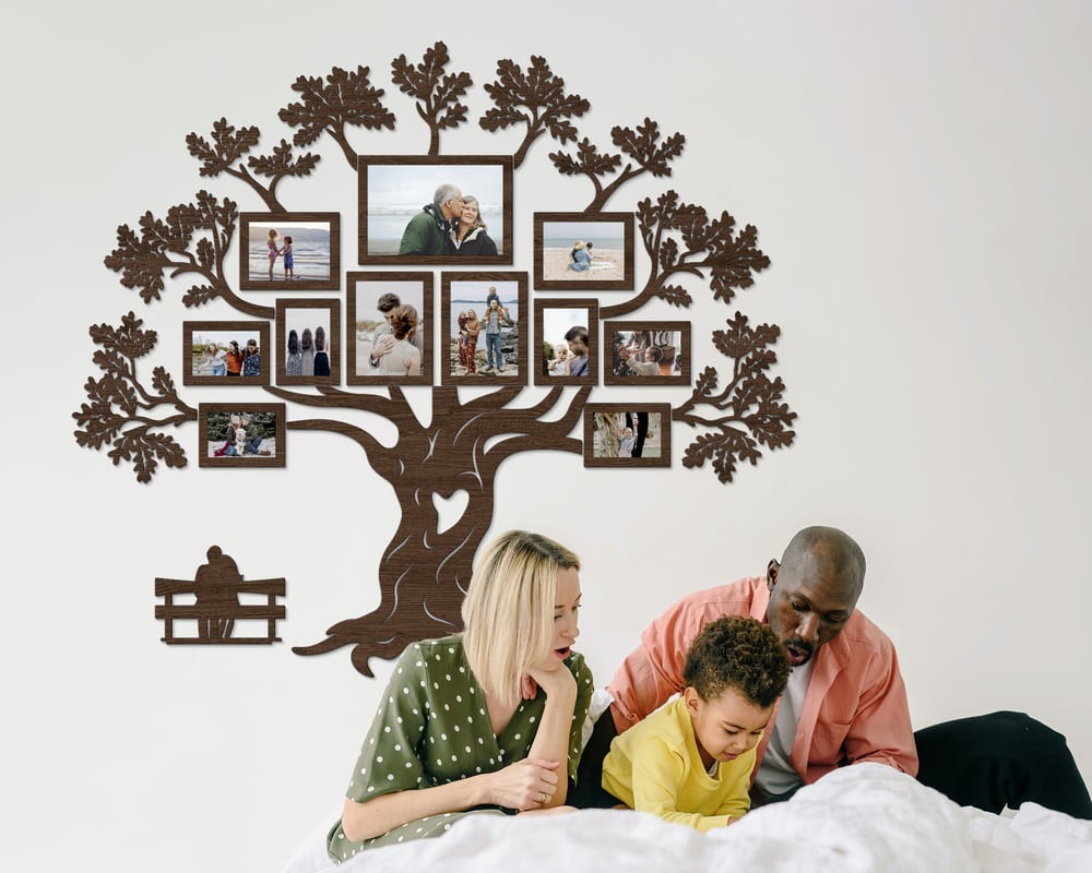 

Семейное дерево для фотографий 11 рамок LikeWood Happy Family M 160 × 140 см Темный орех