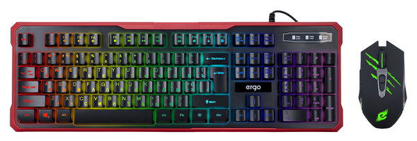 

Комплект дротовий Ergo MK-580 USB Black/Red