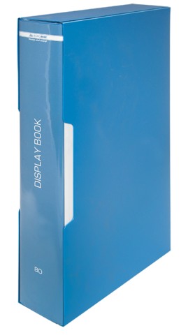 

Папка пластиковая в чехле Buromax А4 80 файлов синий (BM.3628-02)