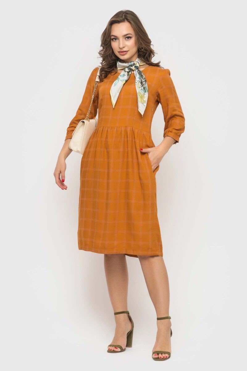 

Платье Narodnyy Butik Кристина  Горчичное 117-18, Платье Narodnyy Butik Кристина 42 Горчичное 117-18