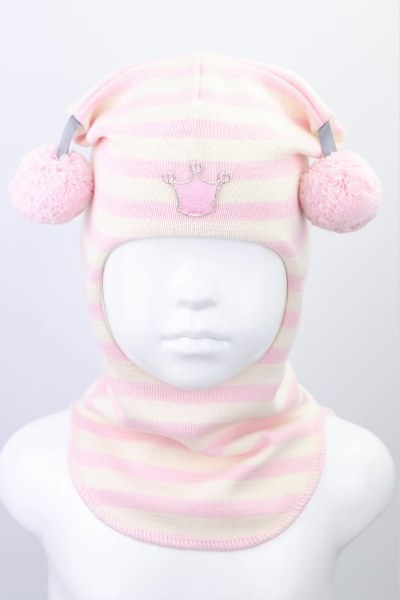 

Шапка-шлем демисезонная детская Beezy для девочки 1530-20-20 модель Принцесса р. 3 (54-56 см)