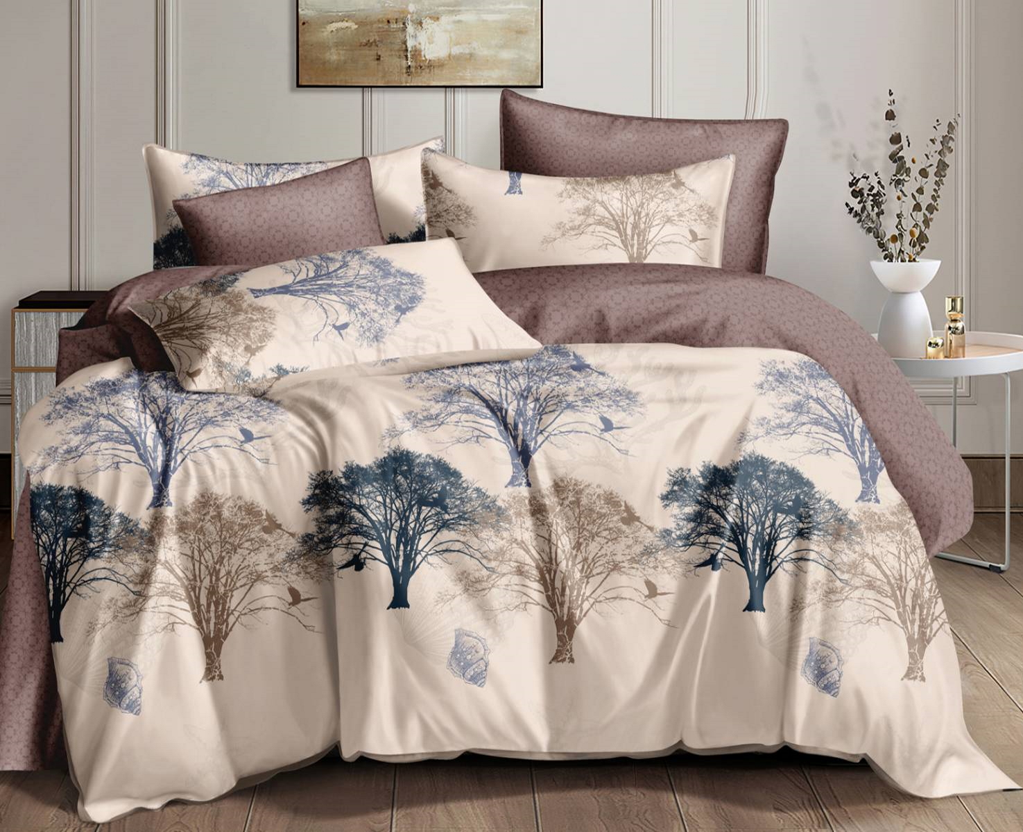 

Простынь MirSon Сатин Premium 22-1187 Pechora 150x220 см