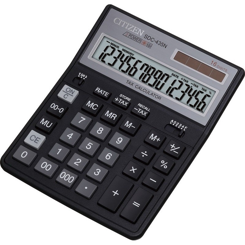 

Калькулятор электронный Citizen 16-разрядный (SDC-435N)