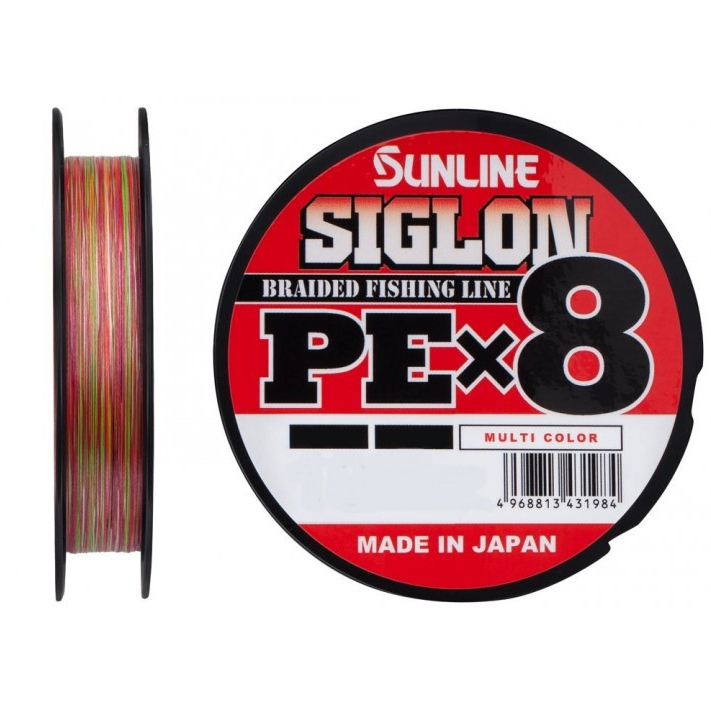 

Шнур Sunline Siglon PE X8 150m мультиколор #2.0/0.242mm 35lb/15.5kg