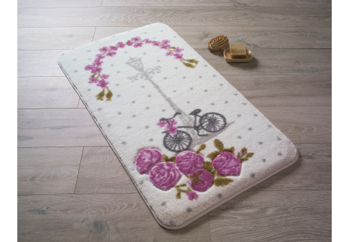 

Коврик для ванной Confetti Vintage Bike D.Pembe 57*100 Разноцветный