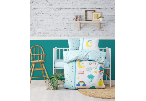 

Комплект постельного белья Cotton Box для новорожденных Tatali Ruyalar Разноцветный