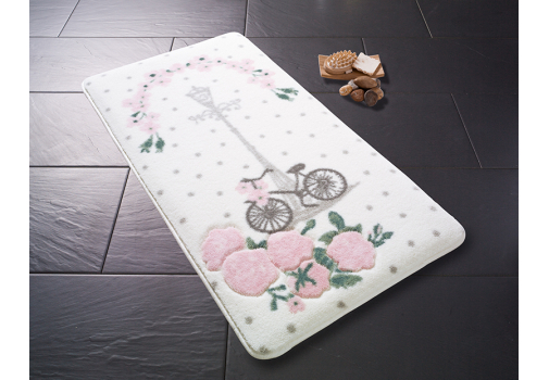 

Коврик для ванной Confetti Vintage Bike Pembe Разноцветный