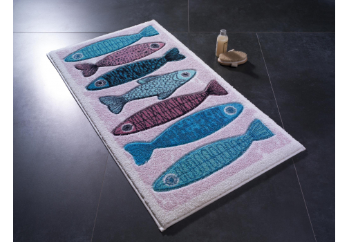 

Коврик для ванной Confetti Fishy pembe 80*140 Разноцветный