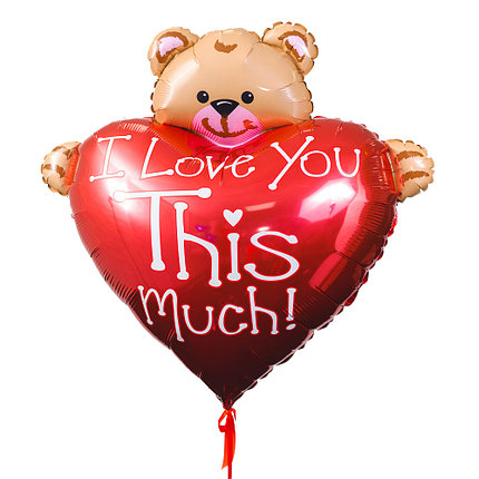 

Мишка с сердцем I love yo this mch