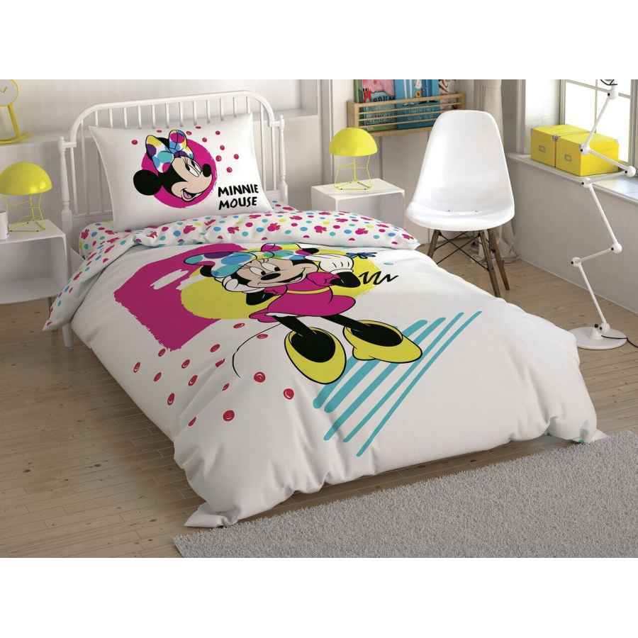 

Постельное белье Tac Disney Minnie Colour Mayhem 160*220 подростковый (svt-2000022293020)