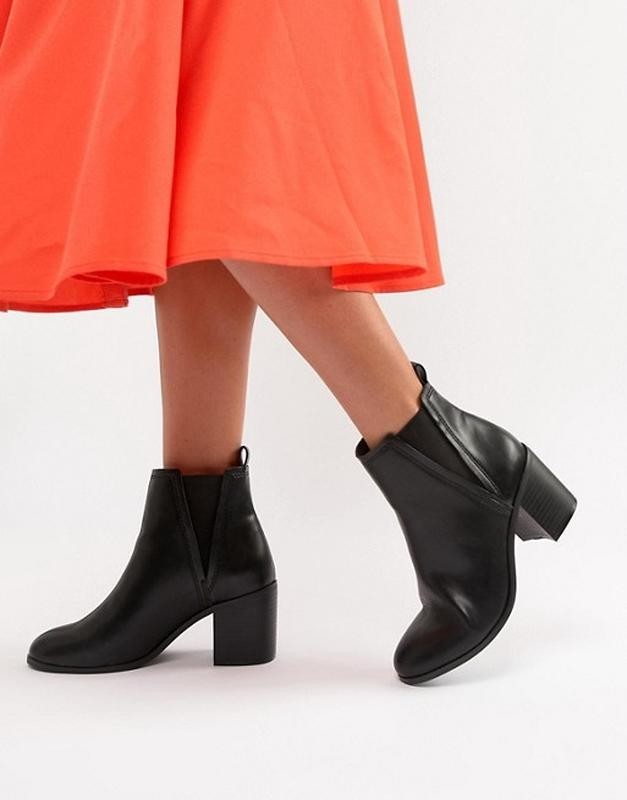 

Женские демисезонные челси Asos на каблуке 37 черный