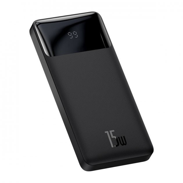 

Павербанк Baseus Smart Display 10000mAh |15W, 3A, Type-C/2USB| black