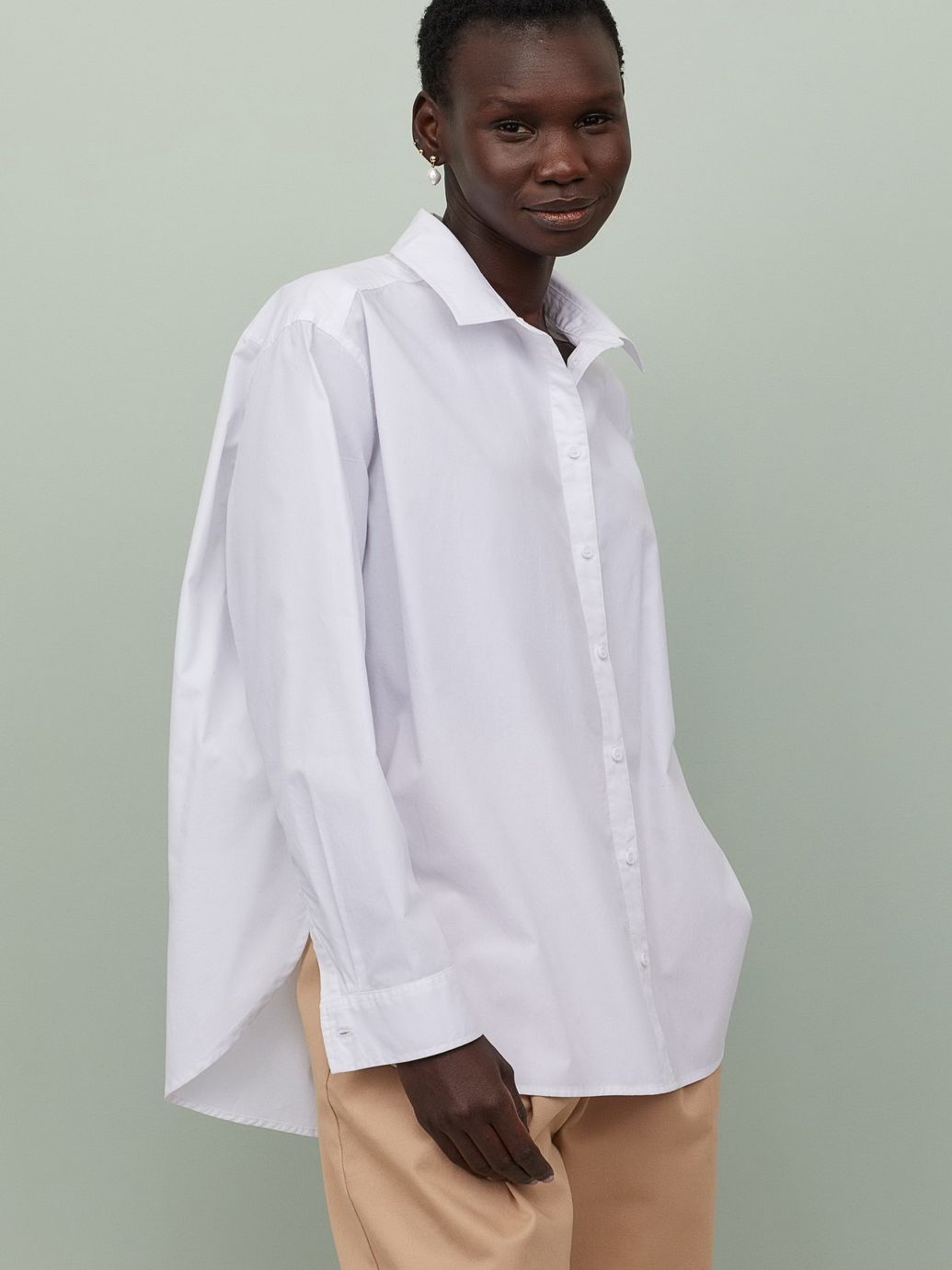 

Рубашка H&M 0572127-7 34 Белая (СА2000001853986)