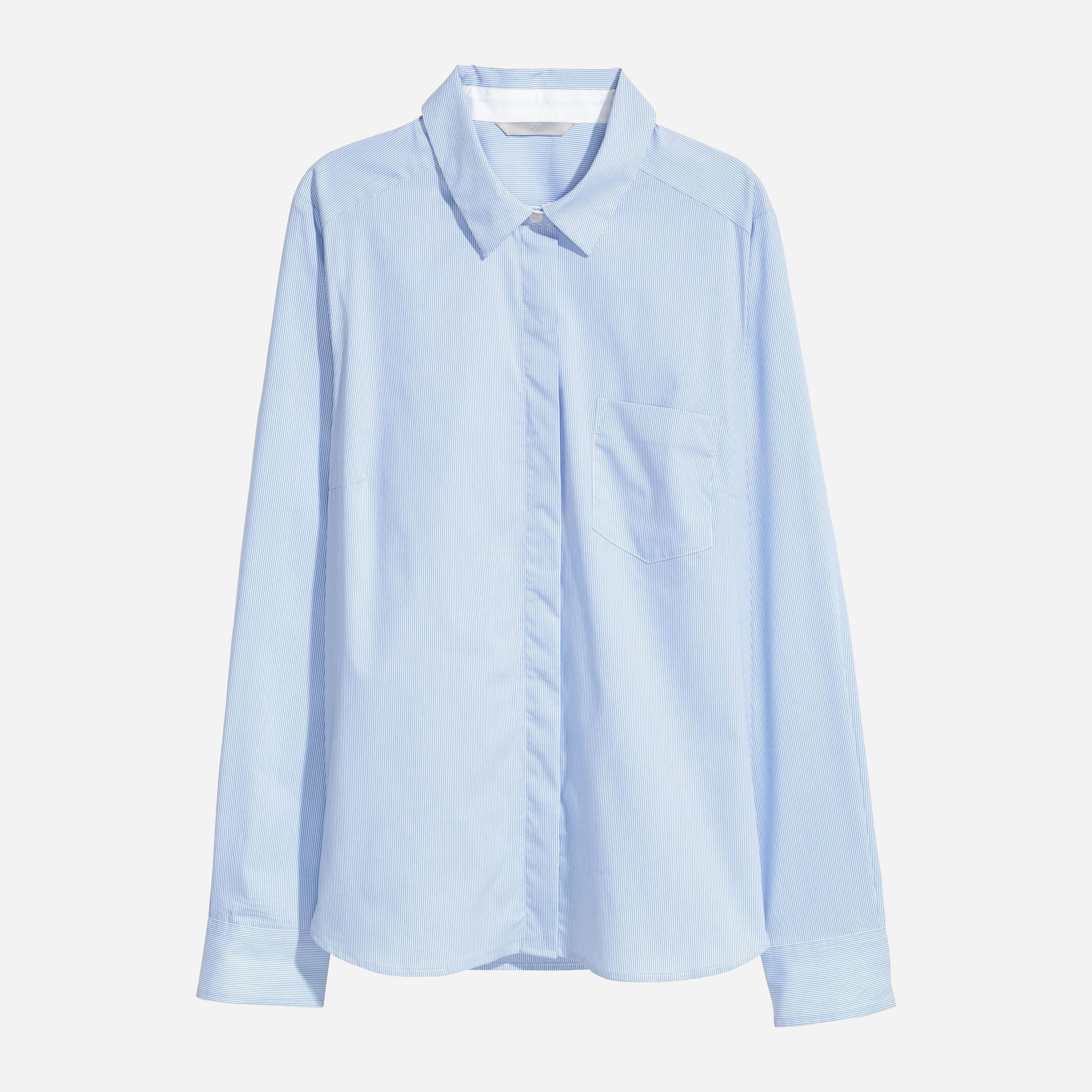 

Рубашка H&M 06-0507910-005 38 Голубая (СА2000001569412)