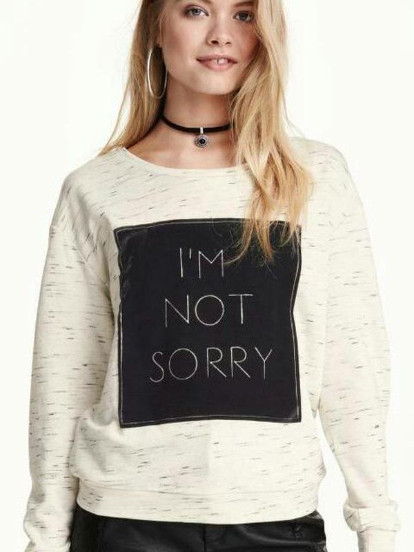 

Свитшот H&M 0325643-2 XS Белый меланж (СА2000001451946)