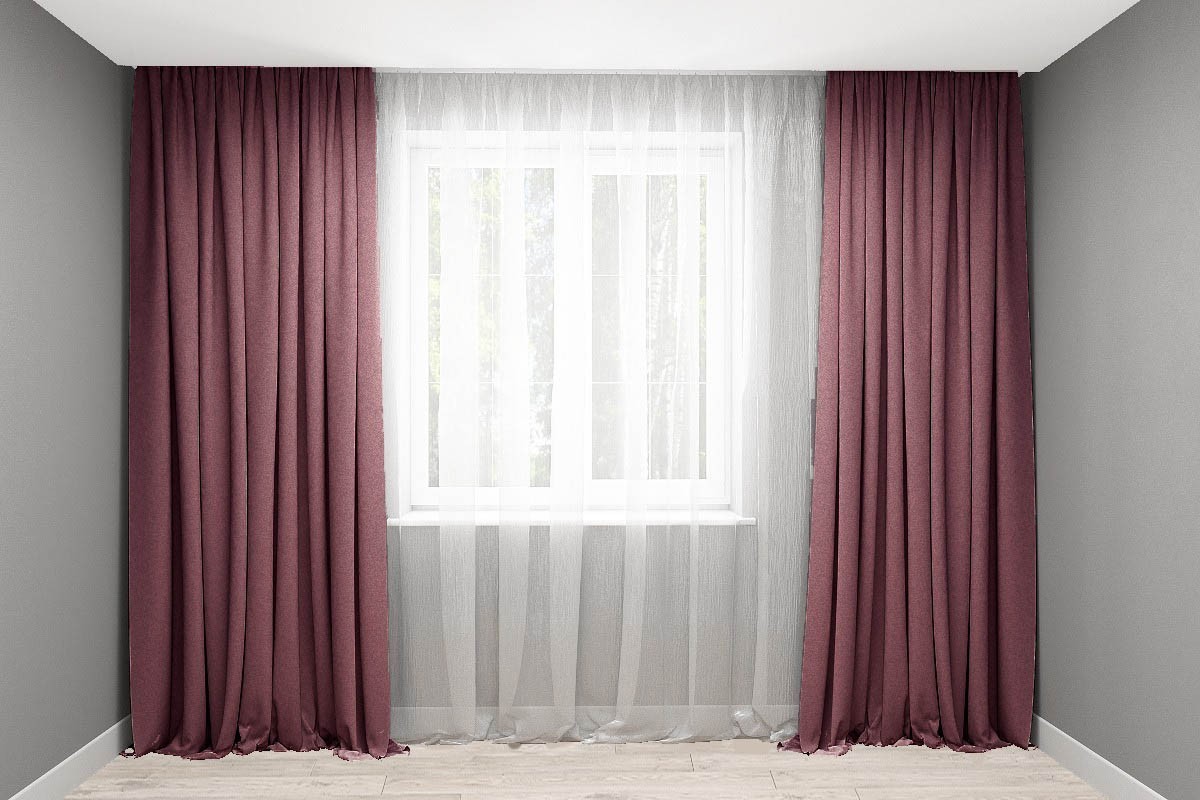 

Шторы Декорин Диамант 150x260 см 2 шт Розовато- Лиловый (212)