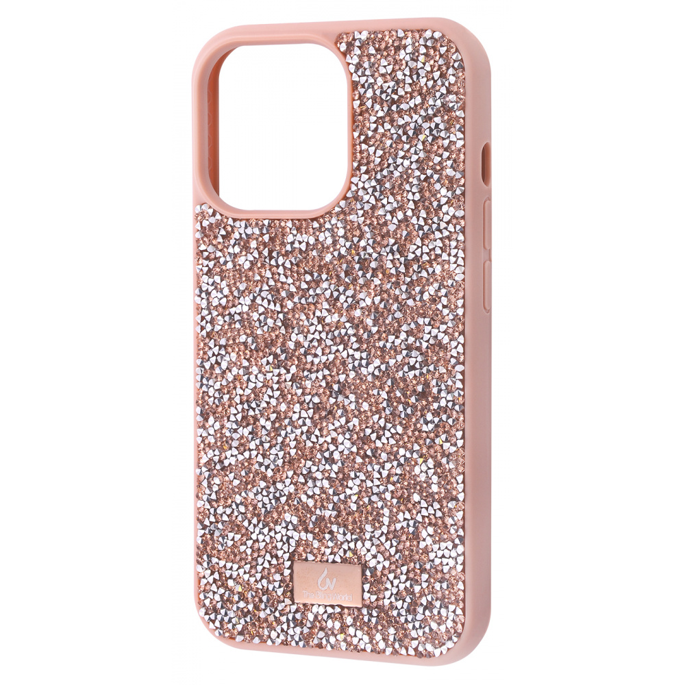 

Чехол Bling World ROCK DIAMOND для iPhone 13 Pro rose gold