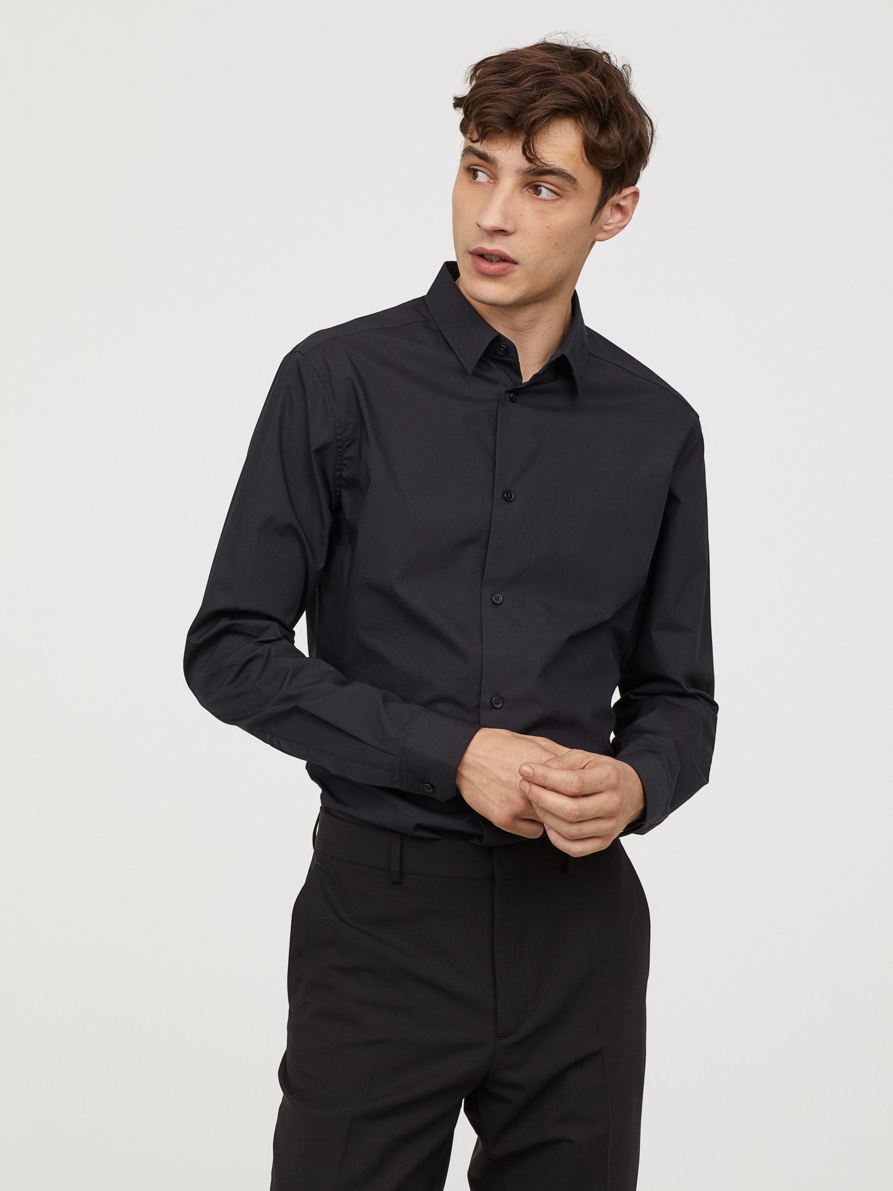 

Рубашка H&M XAZ160454KZIA  Темно-синяя, Рубашка H&M XAZ160454KZIA XS Темно-синяя