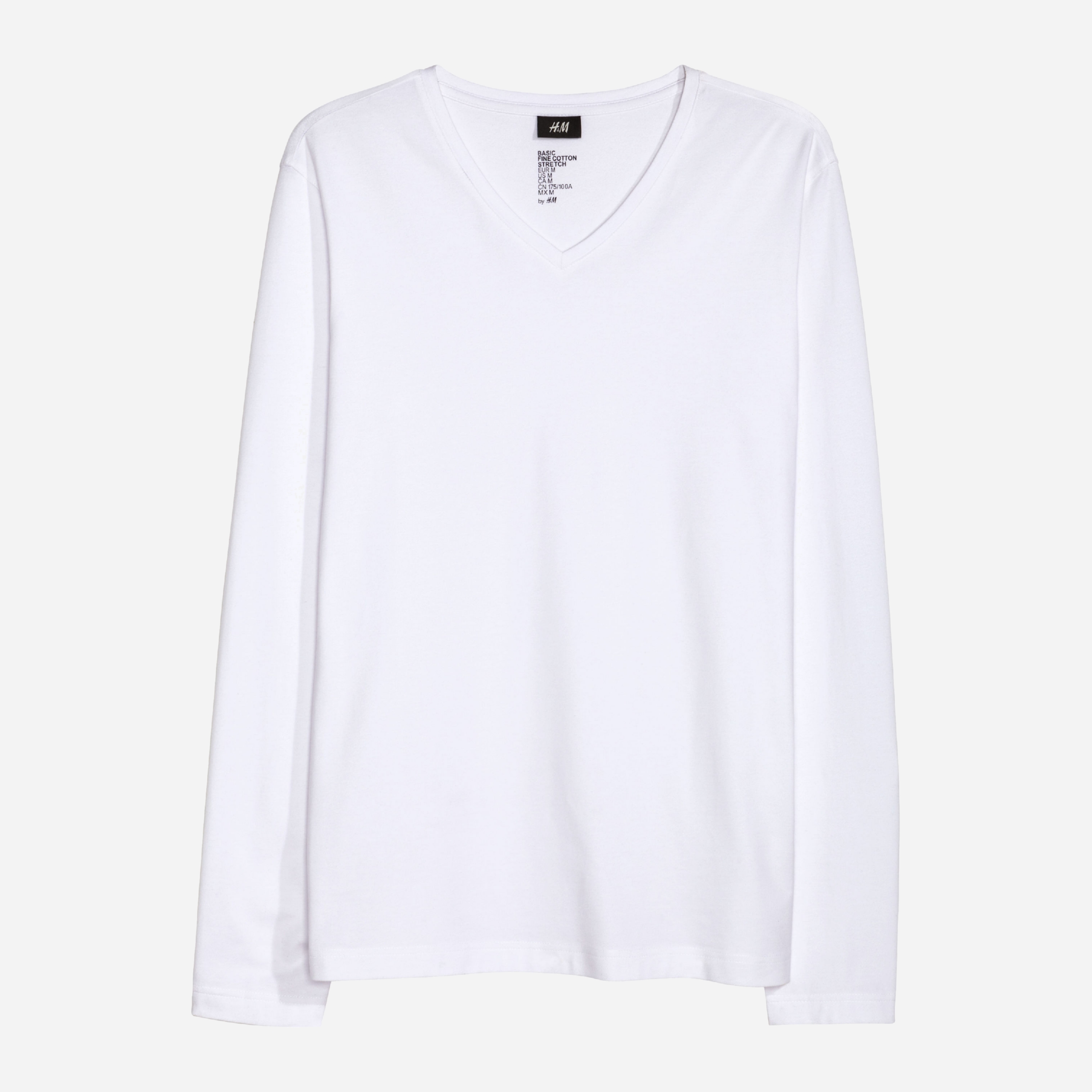 

Лонгслив H&M XAZ133927KFZQ XL Белый
