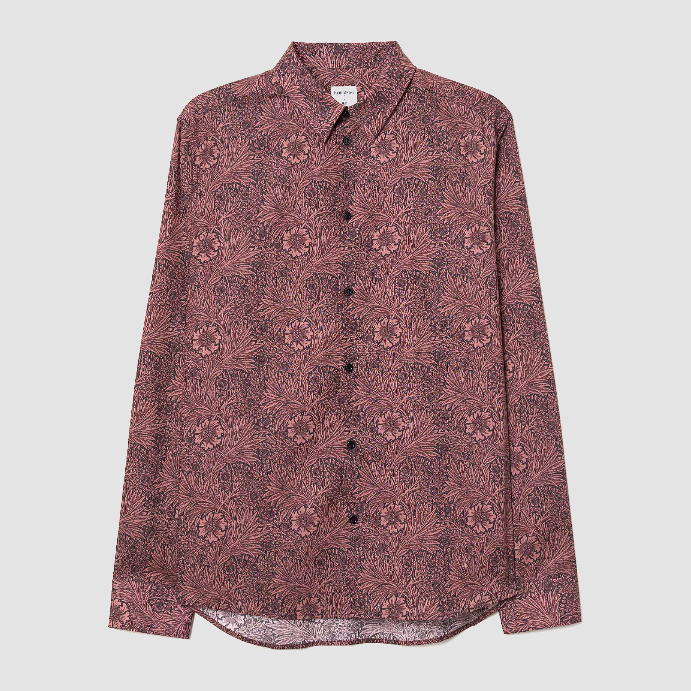 

Рубашка H&M XAZ179655KTSH  Черная в темно-розовые узоры, Рубашка H&M XAZ179655KTSH S Черная в темно-розовые узоры