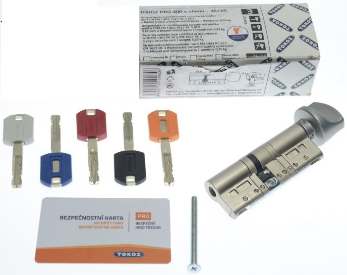 

Цилиндр TOKOZ PRO 70 35x35Т (Хром мат.) ключ/тумблер