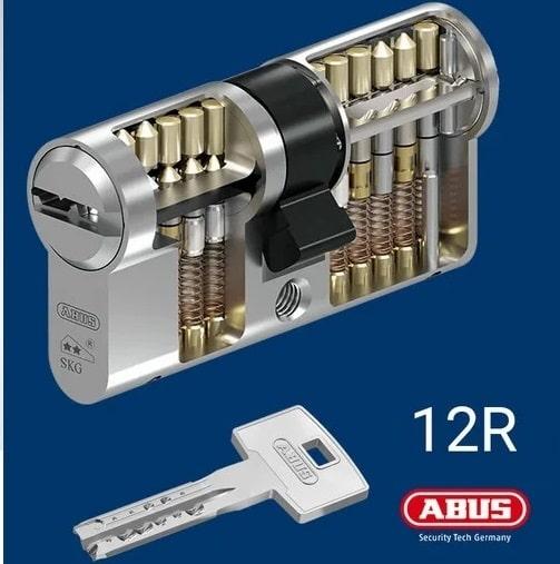 

Цилиндр Abus X12R 115 ключ-ключ матовый хром
