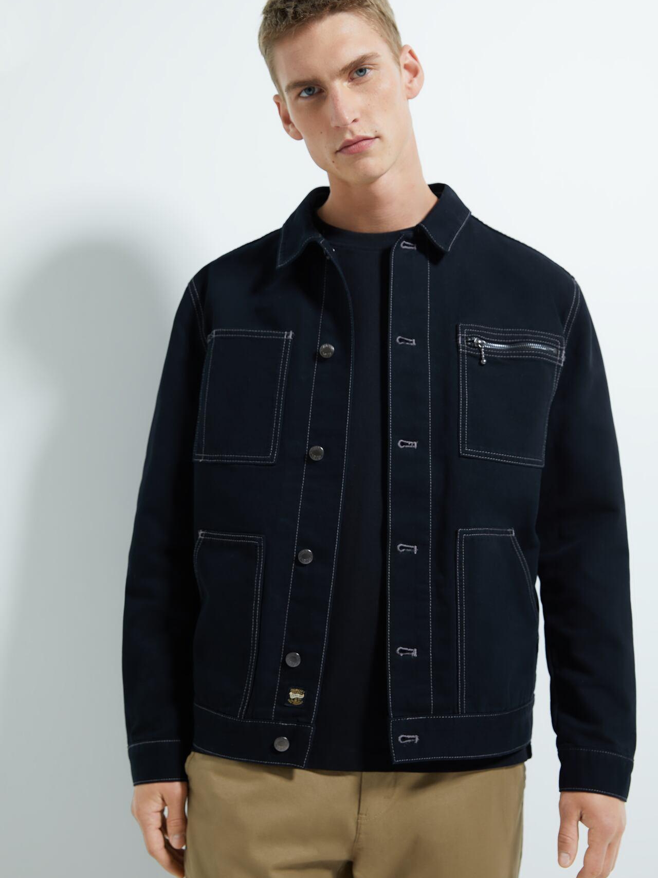 

Куртка-рубашка Zara XAZ230637AQQU S Черная