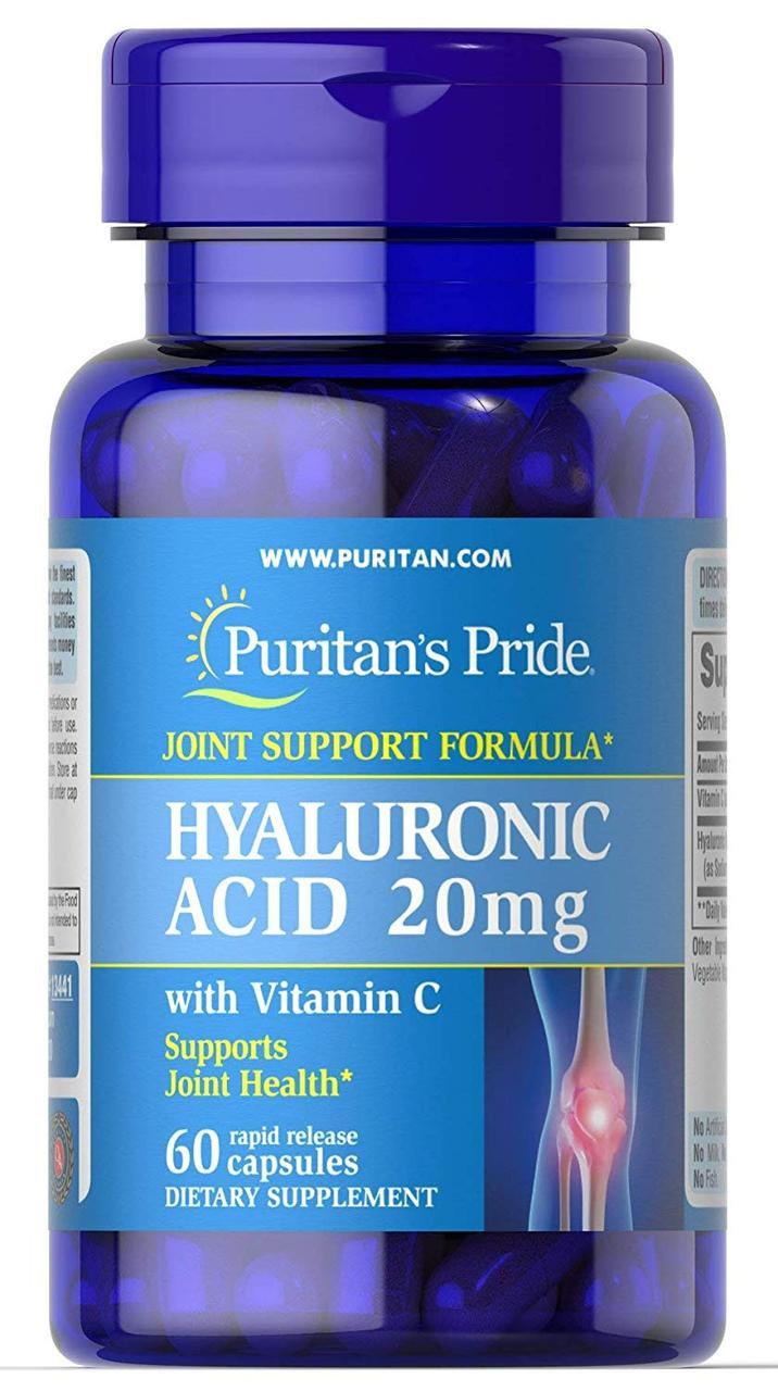 

Препарат для восстановления суставов и связок Puritan's Pride Hyaluronic Acid 20 мг 60 капсул (333651)