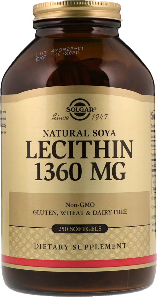 

Аминокислота Solgar Natural Soya Lecithin 1360 мг 250 капсул (333862)