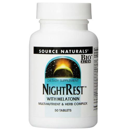 

Для профилактики сна Source Naturals NightRest 50 таблеток (333929)