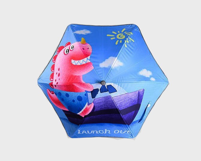 

Светоотражающий зонтик трость Dinosaur boat d=105см