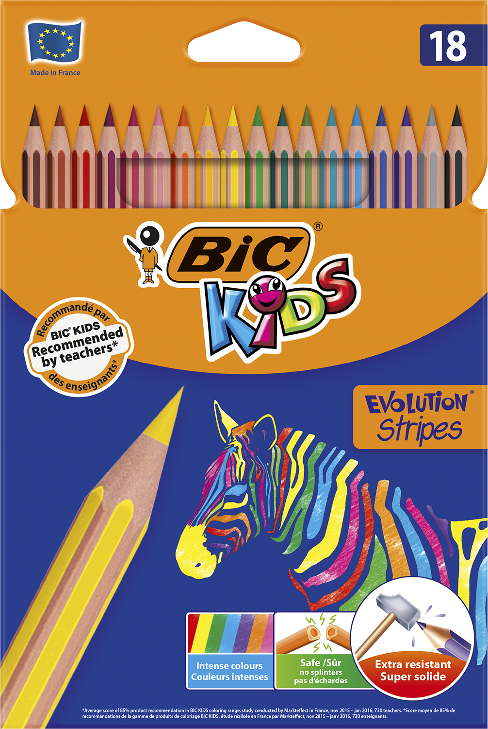 

Карандаши цветные BiC Evolution Stripes 18шт (bc950524)