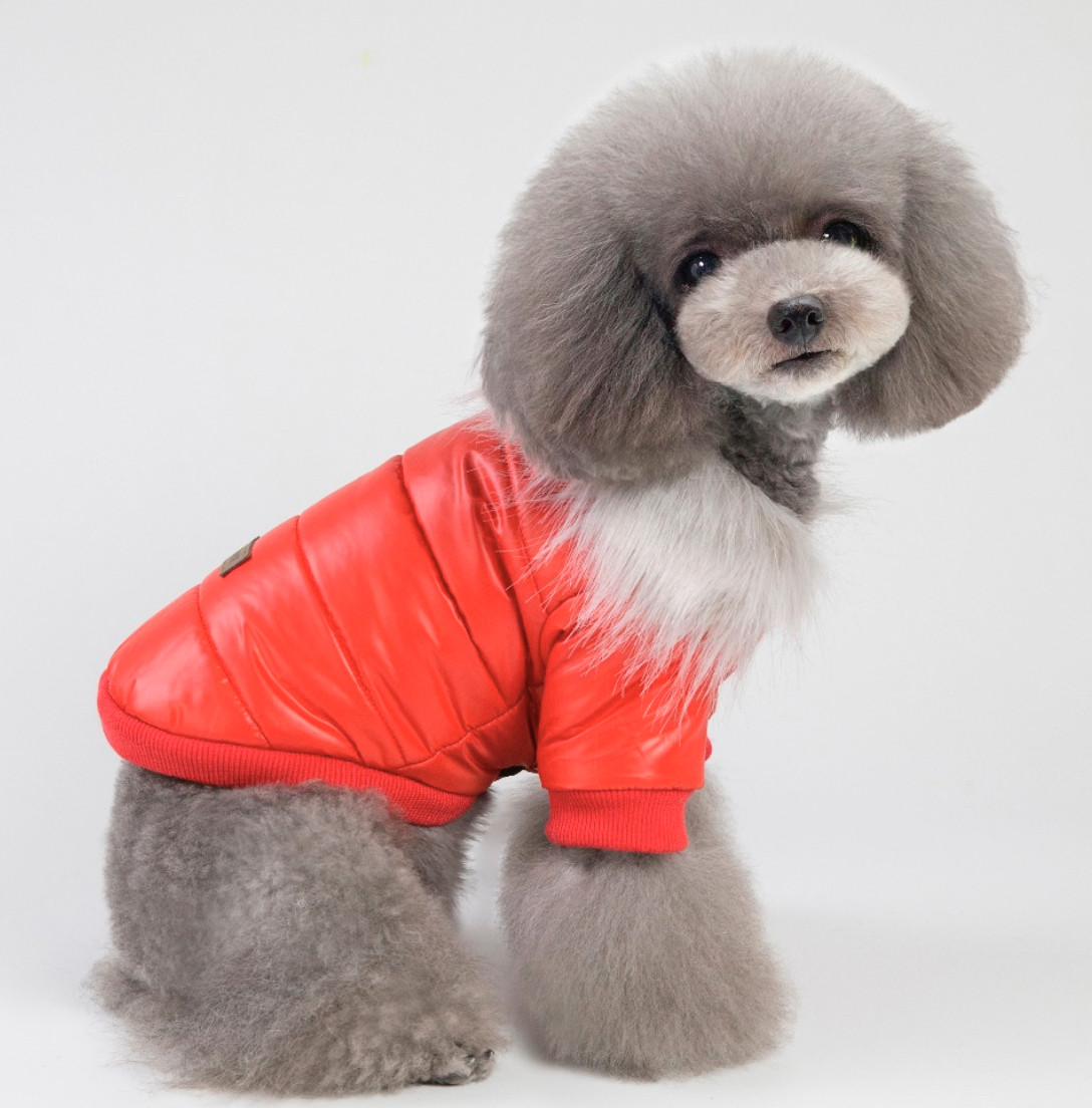 

Куртка для собак с меховым воротником Dog Baby Style 2XL Red