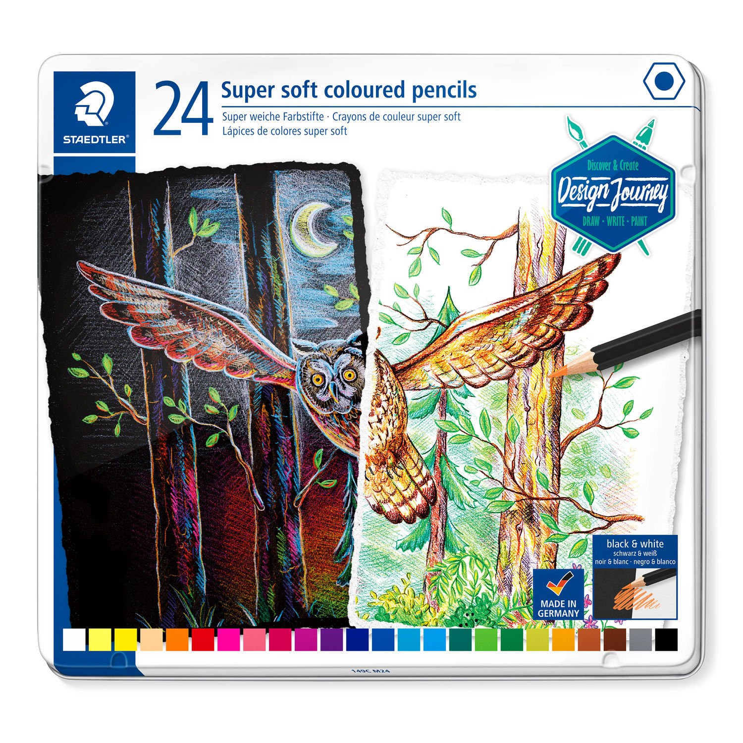 

Карандаши цветные мягкие Staedtler (24шт/упак) (ST.149C M24)