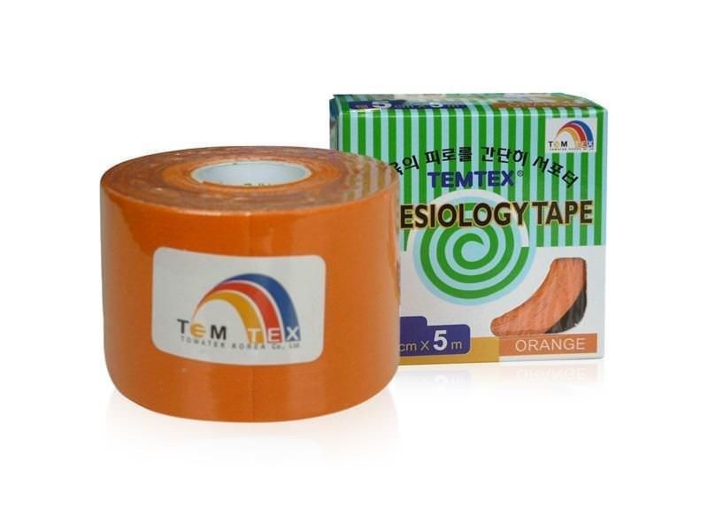 

Кинезио тейп TemTex 5 см х 5 м Towatek Korea оранжевый