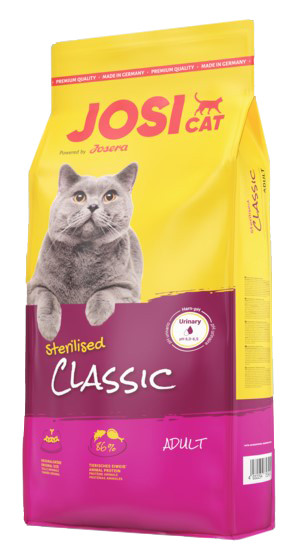

Корм для котов Josera JosiCat Sterilised Classic 10 кг (для стерилизованных)