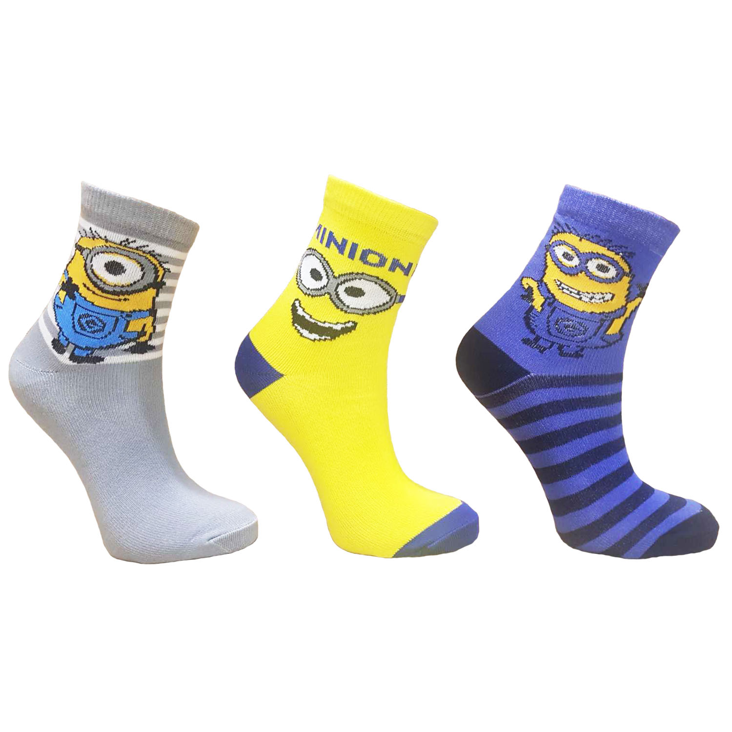 

Набір шкарпетки дитячі Style Luxe 1047Minion 3 пари - Різнокольорові, Набір шкарпетки дитячі Style Luxe 1047Minion 3 пари 18-20 Різнокольорові
