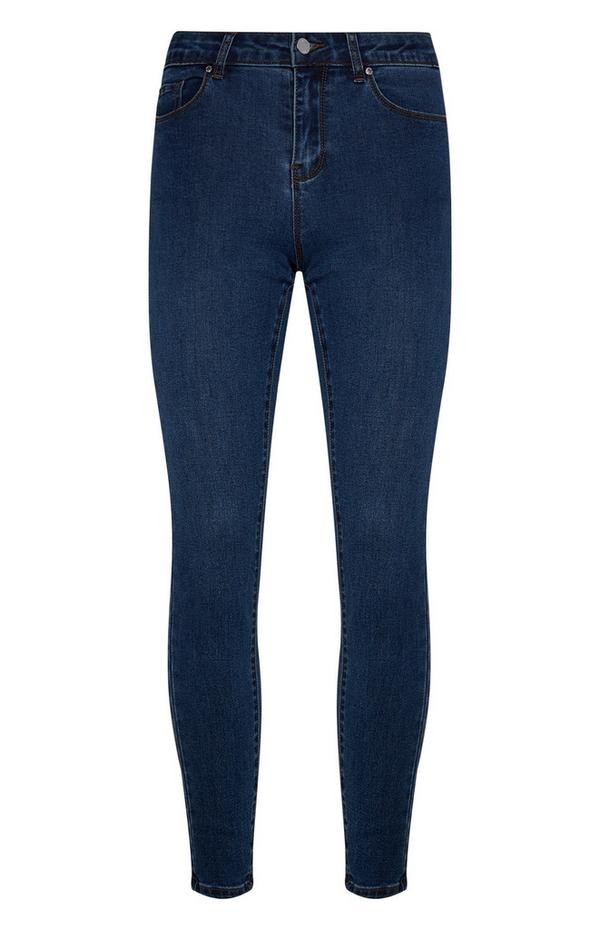 

Женские джинсы Primark Syper Skinny c высокой посадкой,синий, размер 48