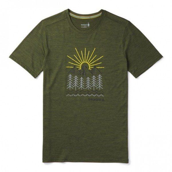 

Футболка мужская Smartwool Merino Sport 150 Mountain Morning Tee S Зеленый