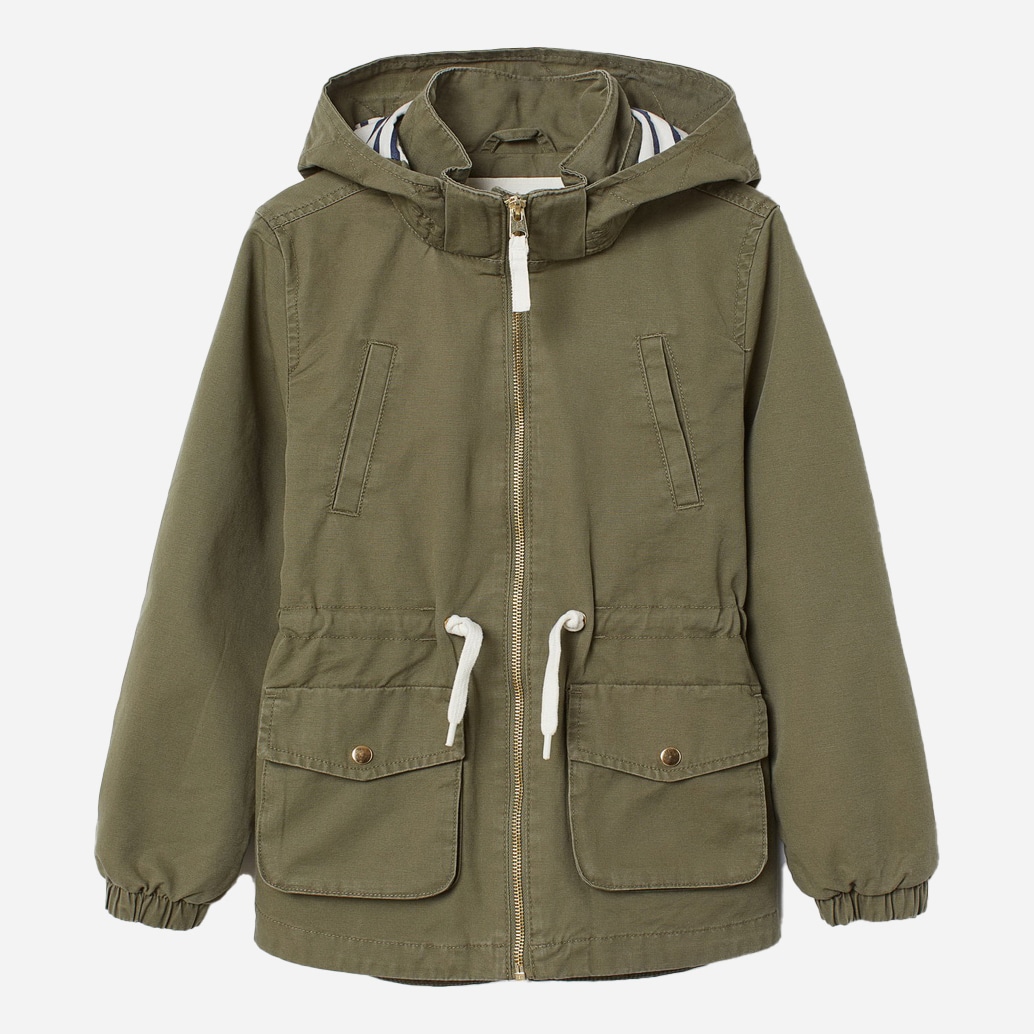 

Демисезонная куртка-парка H&M 0710648-9 170 см Хаки (СА2000001680629)